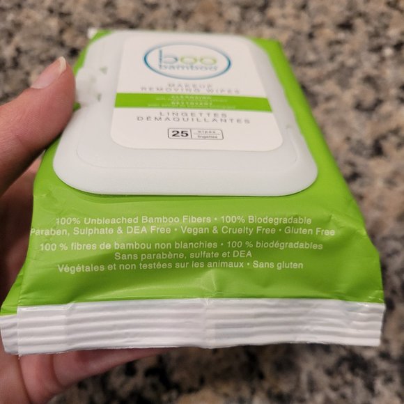 Boo Bamboo SKIN BALANCING BAMBOO MAKEUP REMOVER WIPERS 25x PACK - Picture 4 of 10